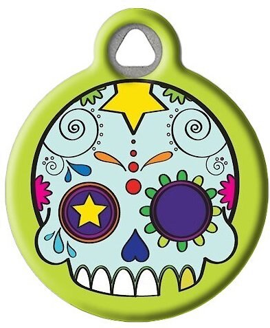 Dog Tag Art Dia de los Muertos Personalized Dog and Cat ID Tag