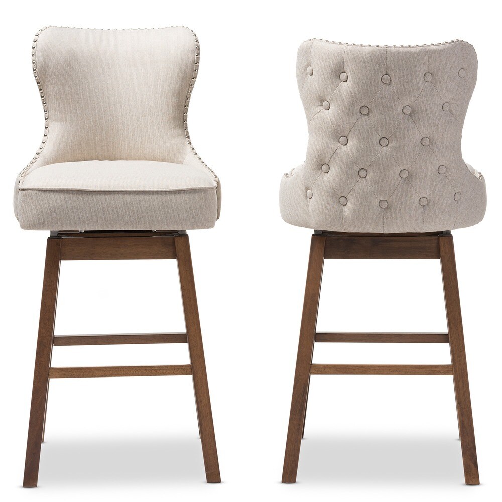 Gradisca Modern and Contemporary 2 Piece Swivel Bar Stool Set