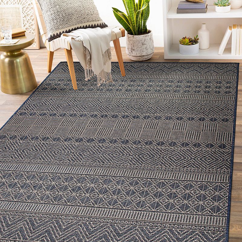 World Rug Gallery Geometric Bohemian Indoor Outdoor Area Rug