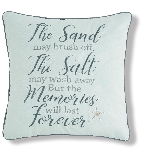 X 18 quot Memories Forever Embroidered Pillow