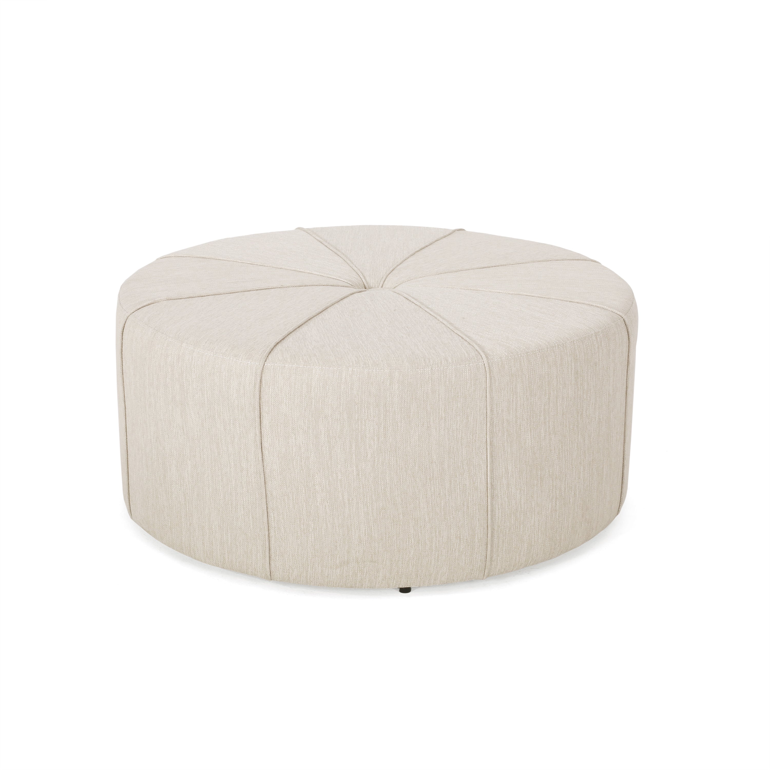 Gowen Fabric Upholstered Round Ottoman