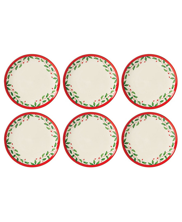 Lenox Holiday Accent Plate Set of 6