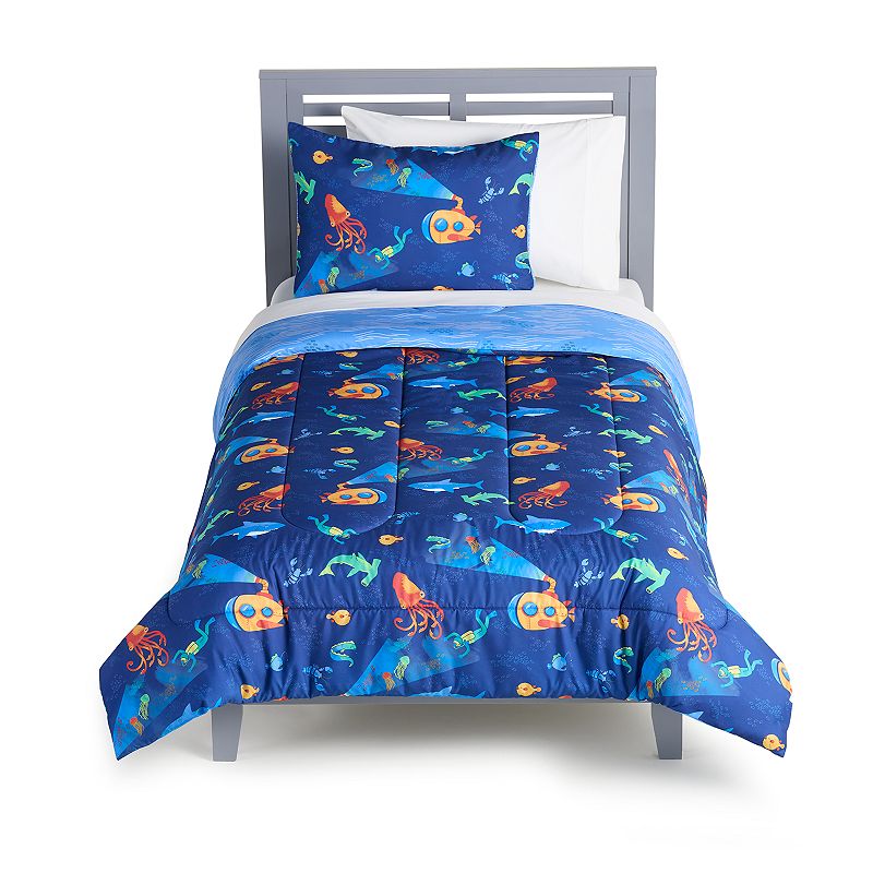 The Big One Kids? Sonny Deep Sea Reversible Comforter Set with Shams