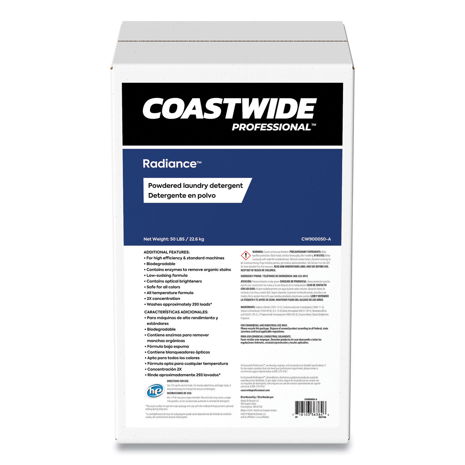 Radiance Powdered Laundry Detergent by Coastwide Professionalandtrade; CWZ665223