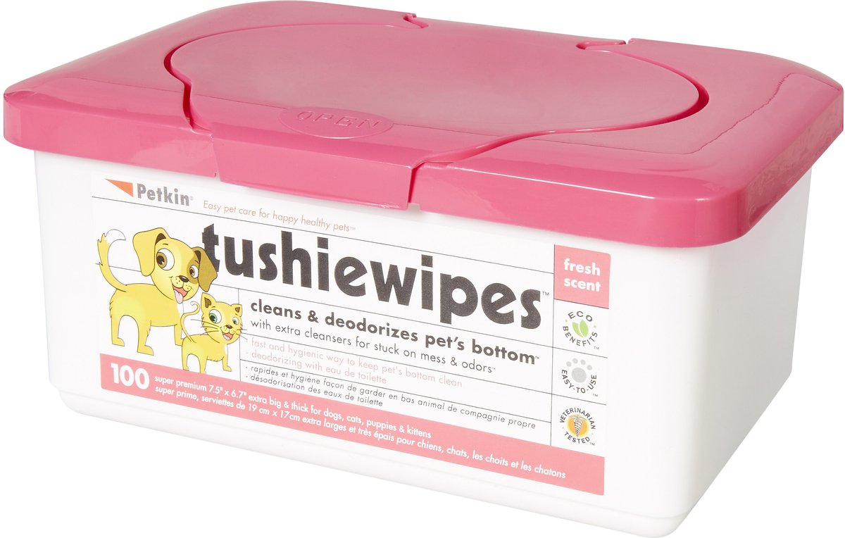 Petkin Dog and Cat Tushie Wipes