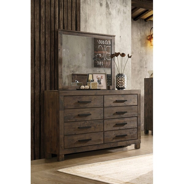 Greely Rustic Golden Brown 4-piece Storage Bedroom Set - - 35216453