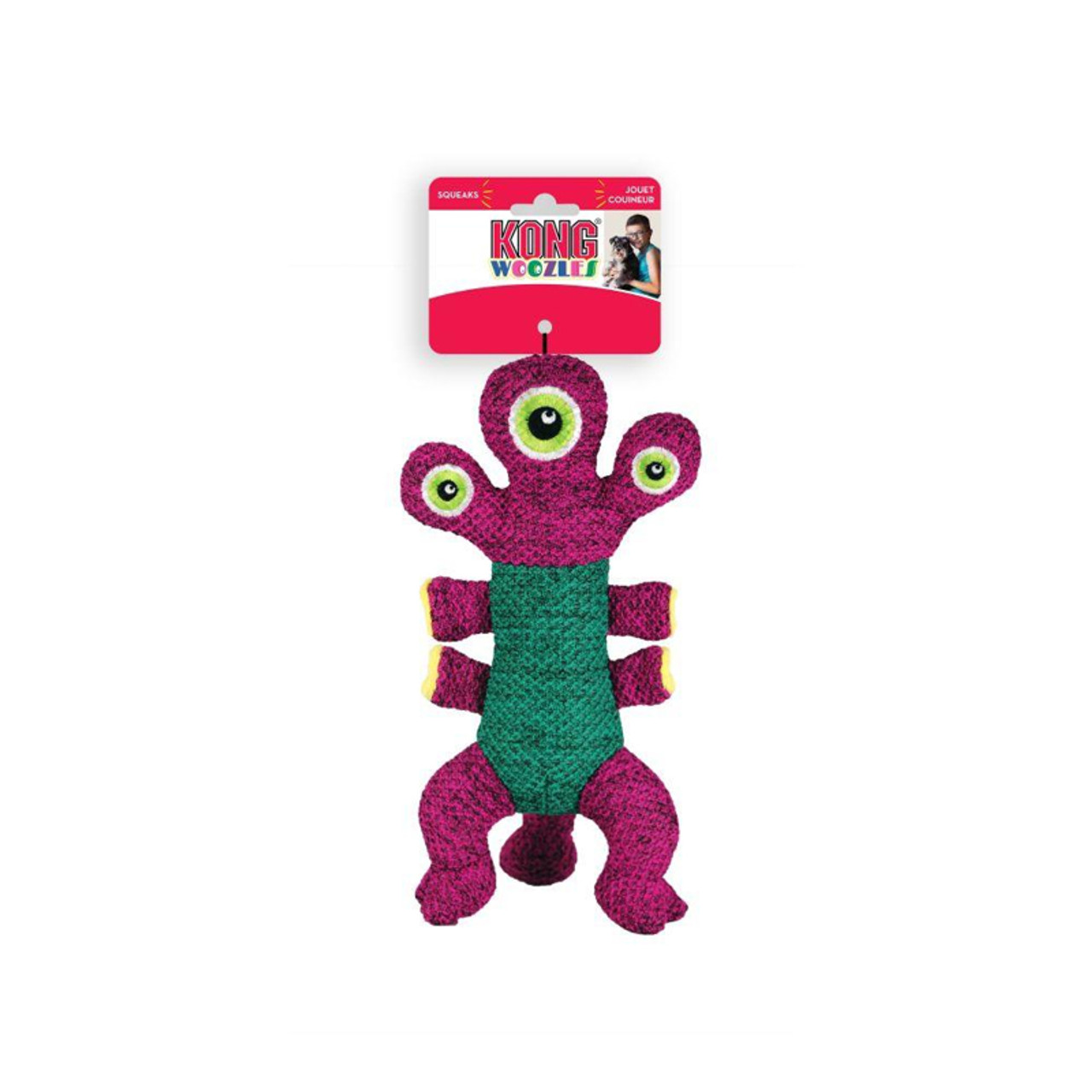 Kong Pink Woozles Dog Toy- Medium