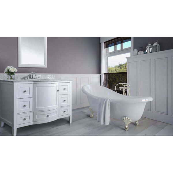 Lauren White 48-Inch Vanity Console