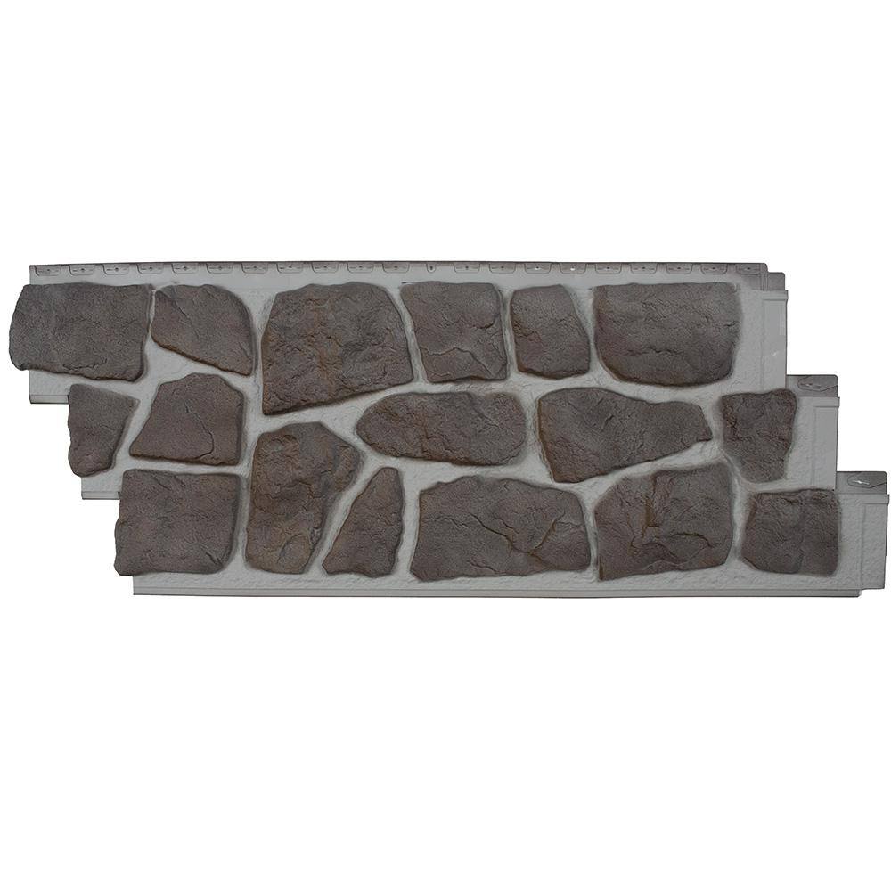 Novik NovikStone FS Fieldstone (19.1 in. x 50 in.) Stone Siding in Adirondacks (10 Panels Per Box 49.6 sq. ft.) 100340002