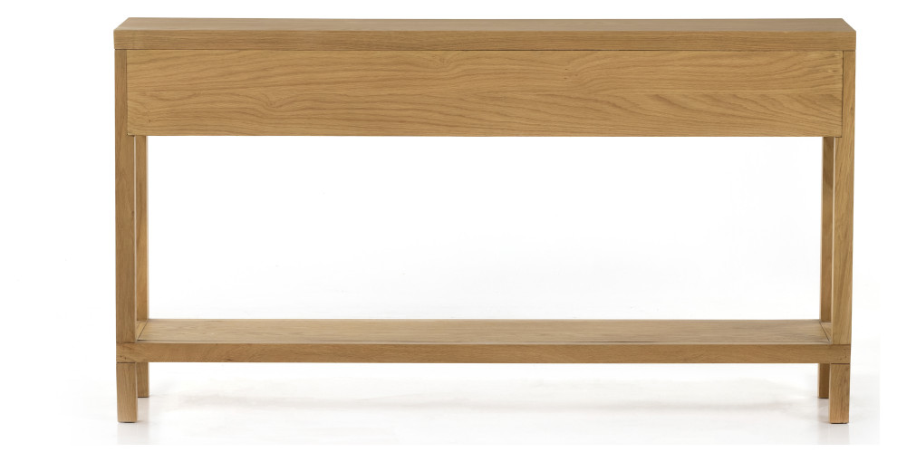 egra Console Table  Honey Oak Veneer   Tropical   Console Tables   by Four Hands  Houzz