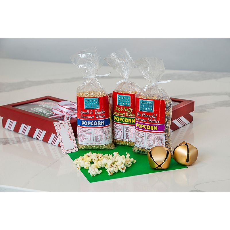 Wabash Valley Farms Holiday Theme Farm Fresh Gourmet Popcorn Gift Set