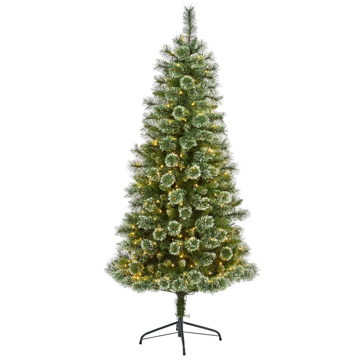 6’ Wisconsin Slim Snow Tip Pine Tree – Compact Elegance for Holiday Cheer