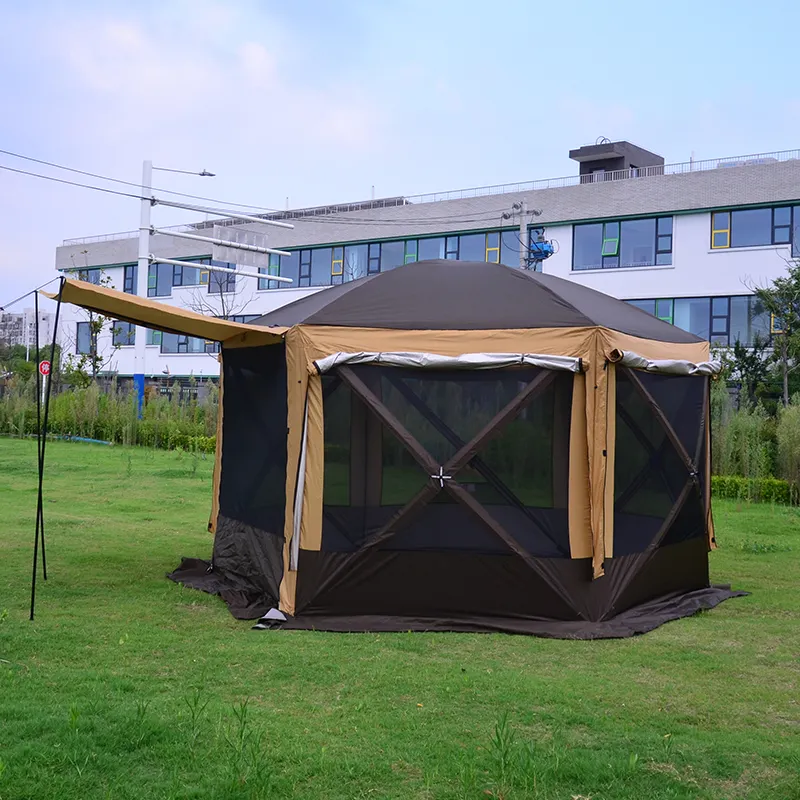 New Arrival Custom Service Multipurpose Waterproof Big Glamping Outdoor Camping Tent For 8 10 Persons