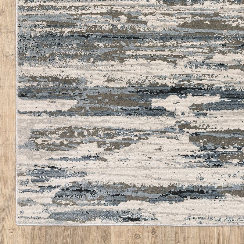 StyleHaven Cameron Distressed Waves Abstract Area Rug