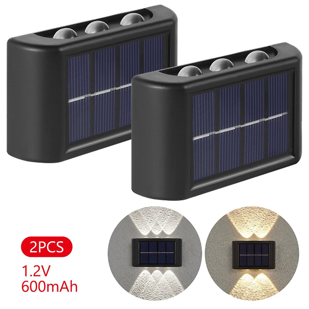 2pc Solar Wall Lamp Outdoor Waterproof Garden Light Decoration For Balcony Courtyard Street Wall Light Garden Solar Street Light