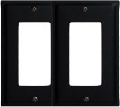 Village Wrought Iron EGG 87 Plain   Double GFI Cov...