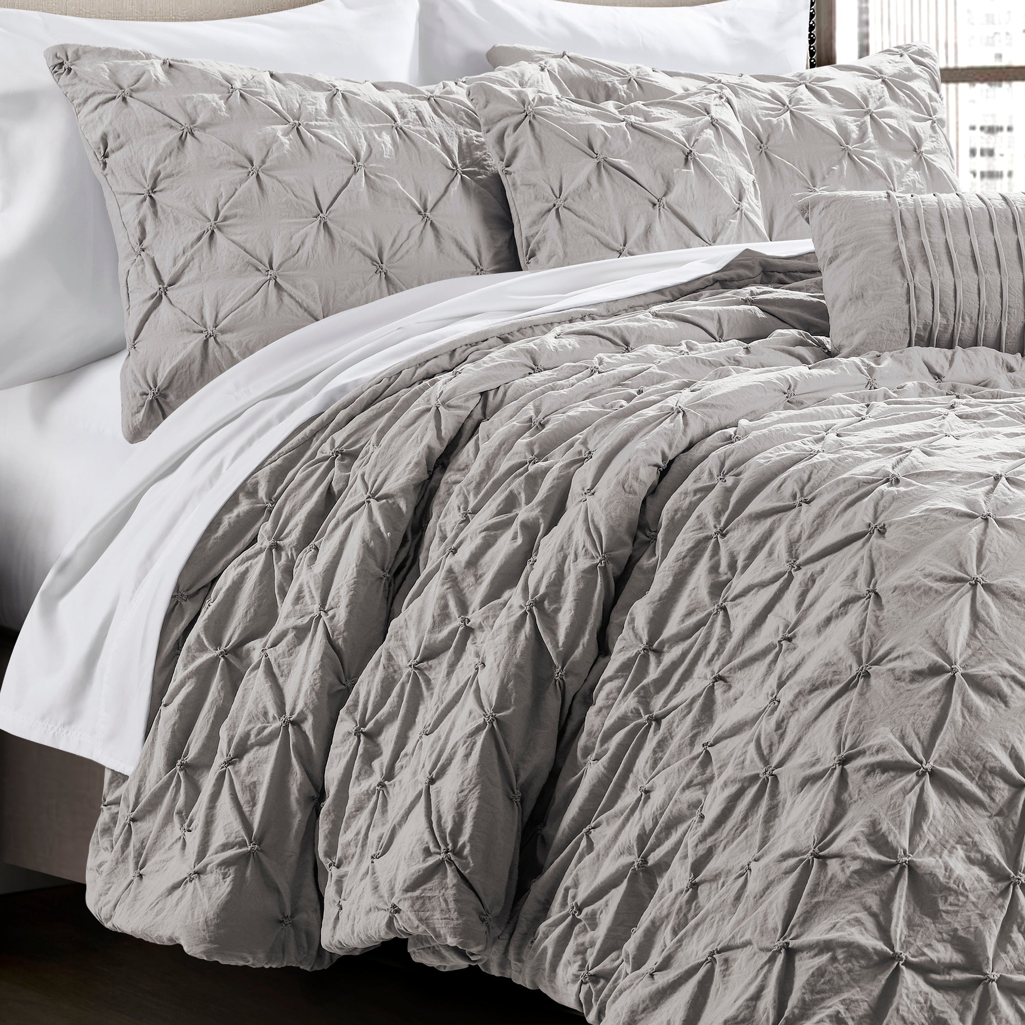 Ravello Pintuck 5 Piece Comforter Set