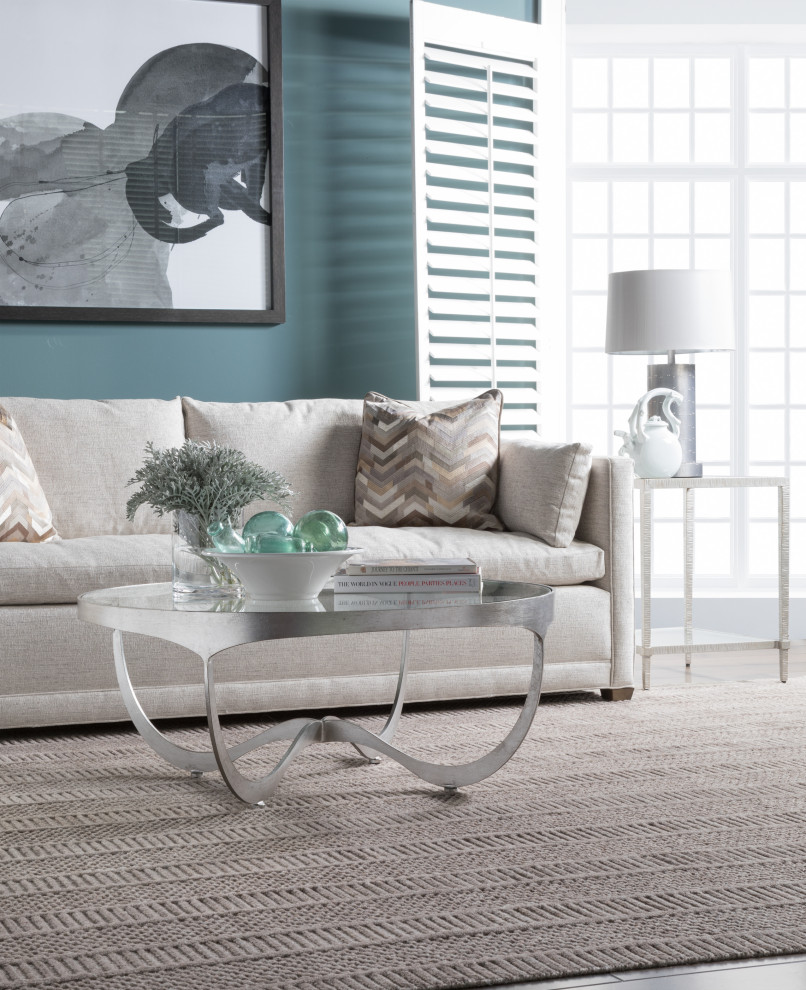 Sophie Round Cocktail Table   Contemporary   Coffee Tables   by Lexington Home Brands  Houzz