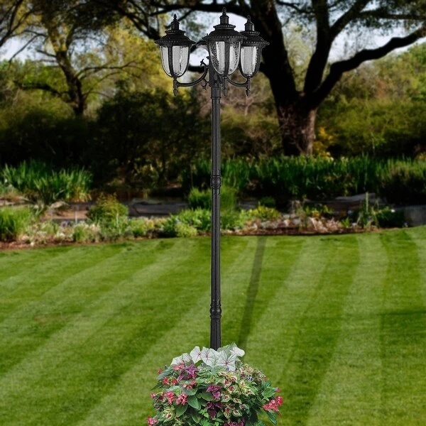 Hannah Solar Lamp Post and Planter