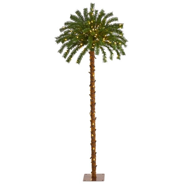 5' Christmas Palm Tree with 150 Warm White LED Lights