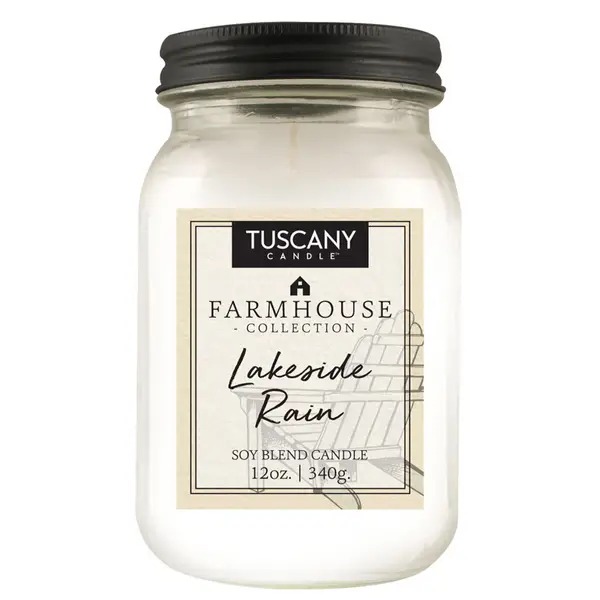 Tuscany Candle 12oz Lakeside Rain Farmhouse Candle