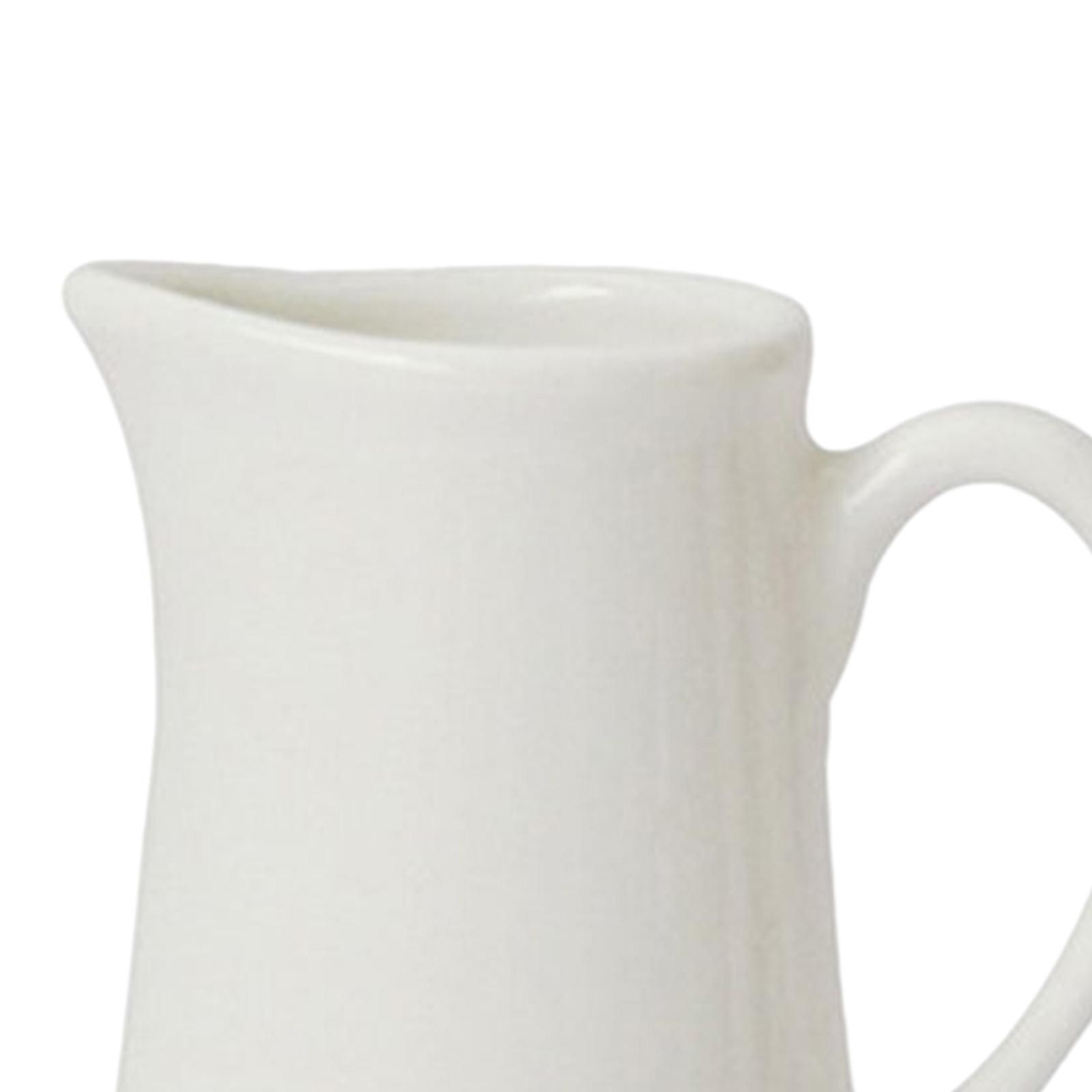 White Porcelain Classic Creamers Ceramic Cream Jugs Sauces Salad Spices