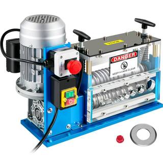 VEVOR Electric Cable Stripping Machine 370-Watt 0.06 in. to 0.15 in. Automatic Wire Stripper with 11 Channels 10 Blades DDBXJTDMC370WTYEYV1