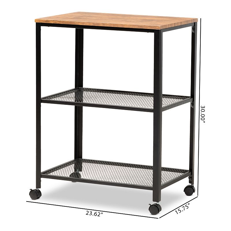 Baxton Studio Verna Kitchen Cart