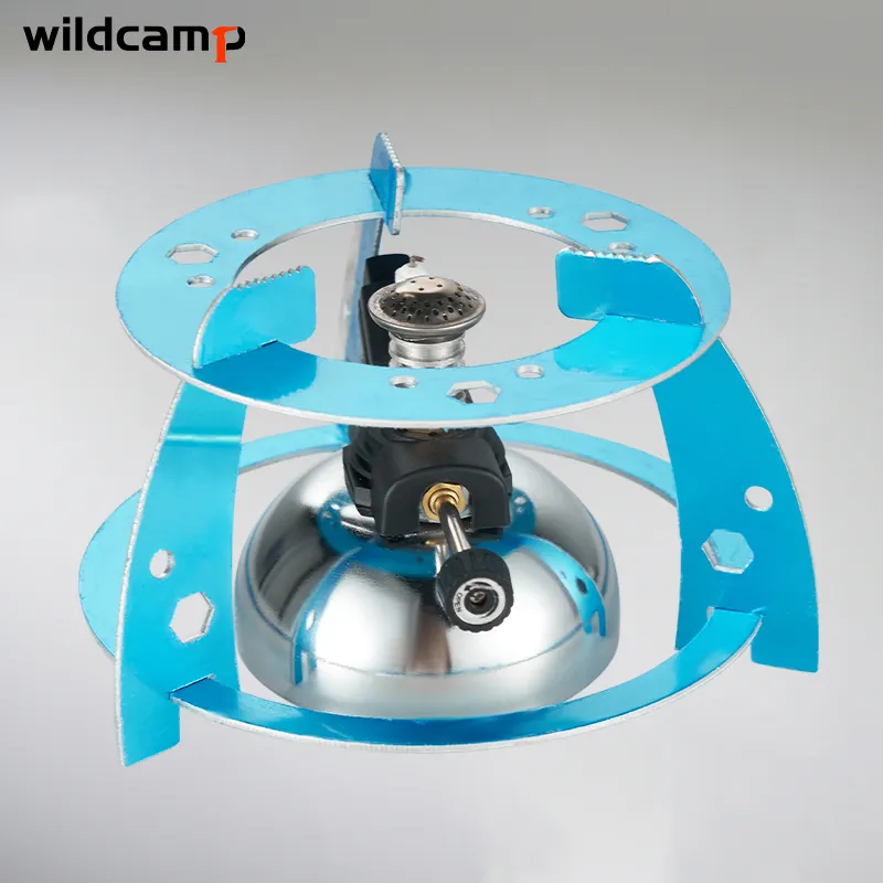 Portable Picnic Camping Stove Windproof Design Gas Cooking Burner with Ignition