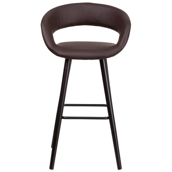 2 Pk. 29'' High Contemporary Barstool with Wood Frame - 22