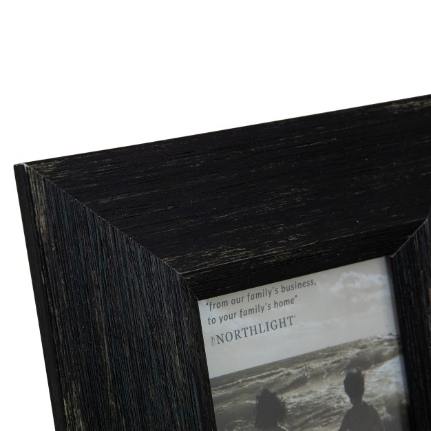 Distressed Finish Rectangular 4 quot X 6 quot Photo Picture Frame Black