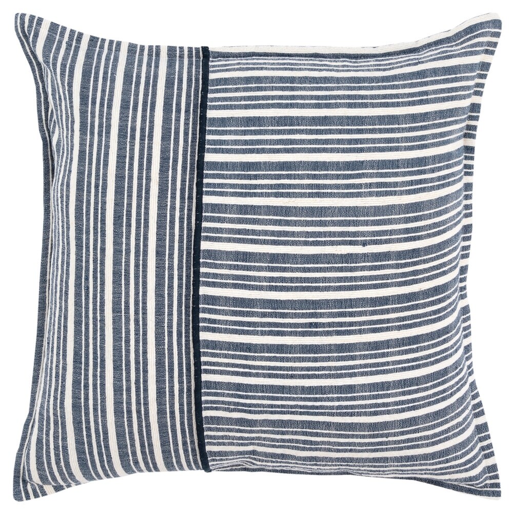 Rizzy Home Woven Stripe Texture Throw Pillow Cover…