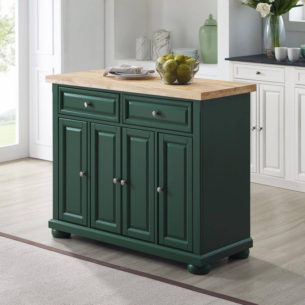 CROSLEY FURNITURE Madison Emerald Green Kitchen Island CF3021-EM