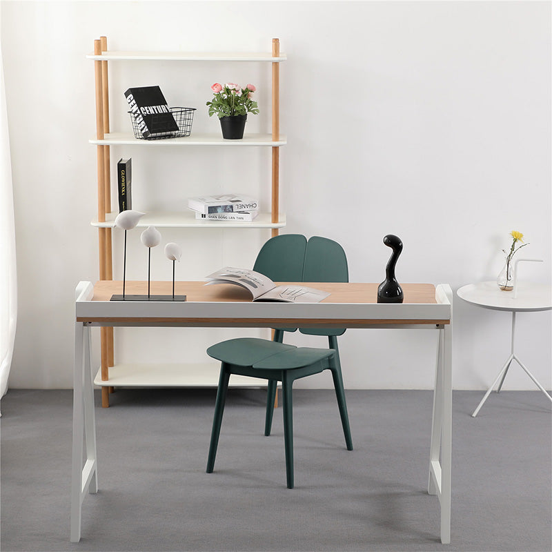 YARA Study Desk 118cm - White & Natural