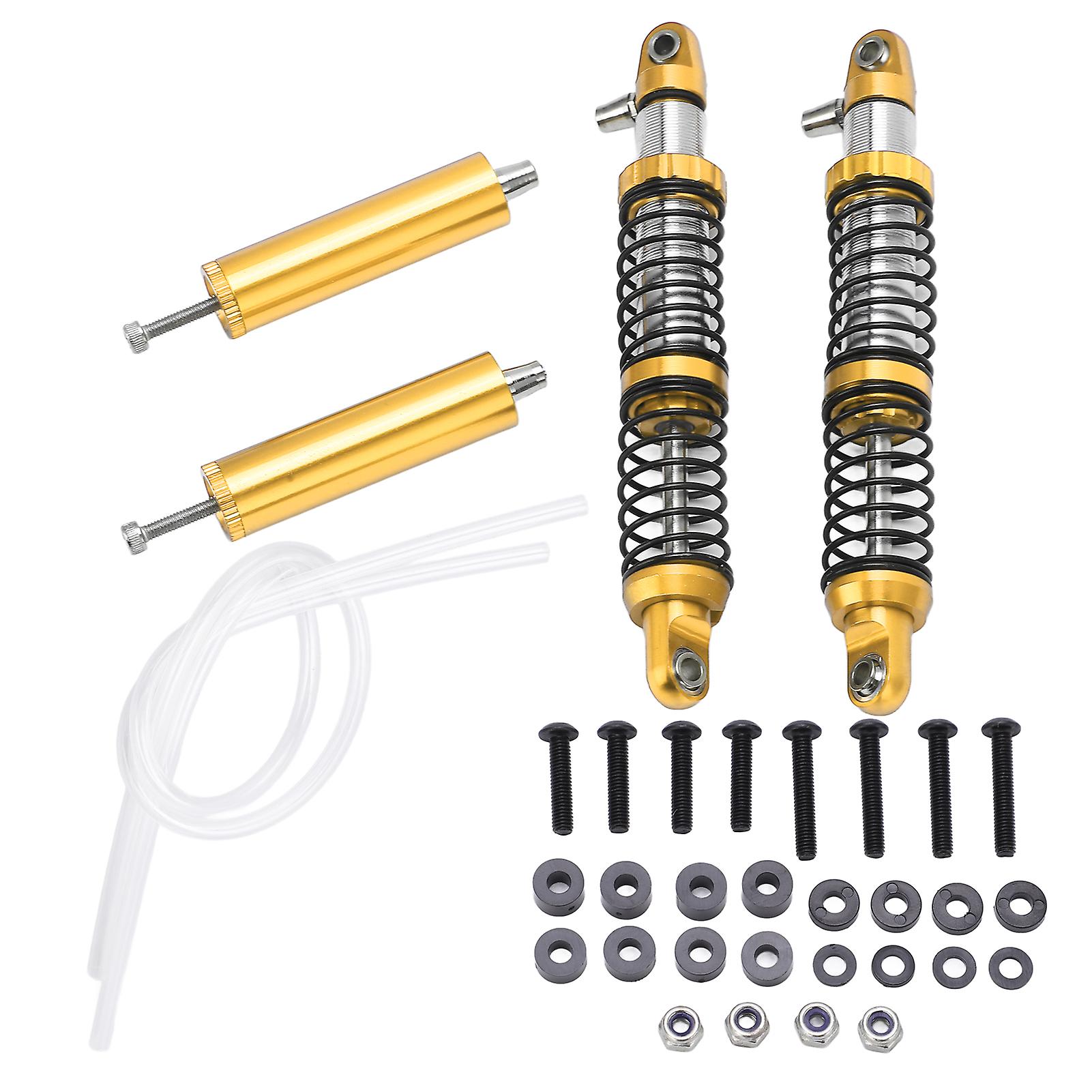 1 Pair Front Rear Shock Absorber Rc Car Upgrade Parts For Axial Scx10 1/10 Remote Control Cargold