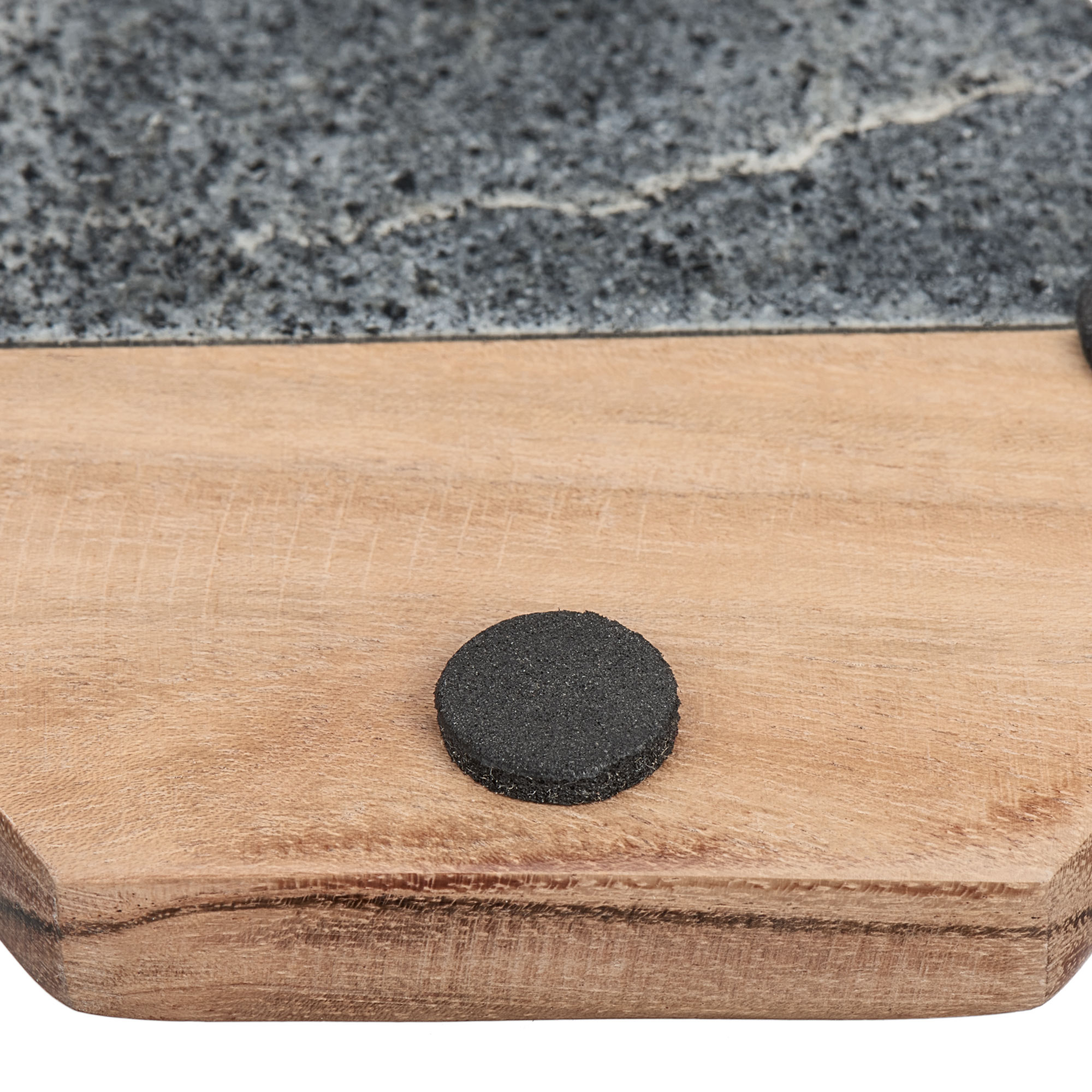 Better Homes and Gardens 4-Piece Wood and Stone Coaster Set