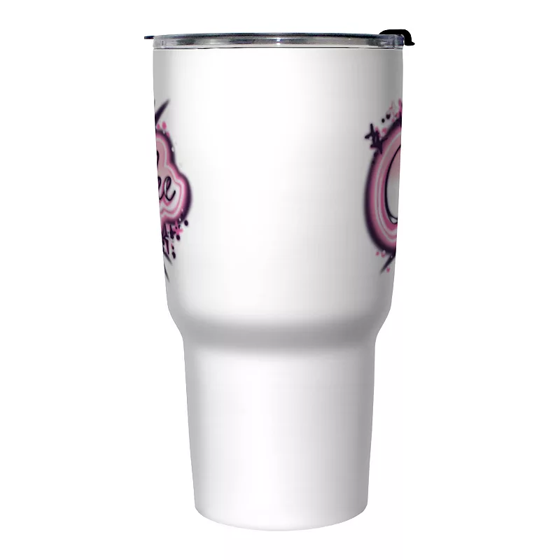 Neon Airbrush Coffe Stainless Steel Travel Mug