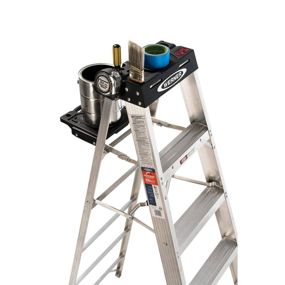 Werner 4 ft. Aluminum Step Ladder with 300 lbs. Load Capacity Type IA 374