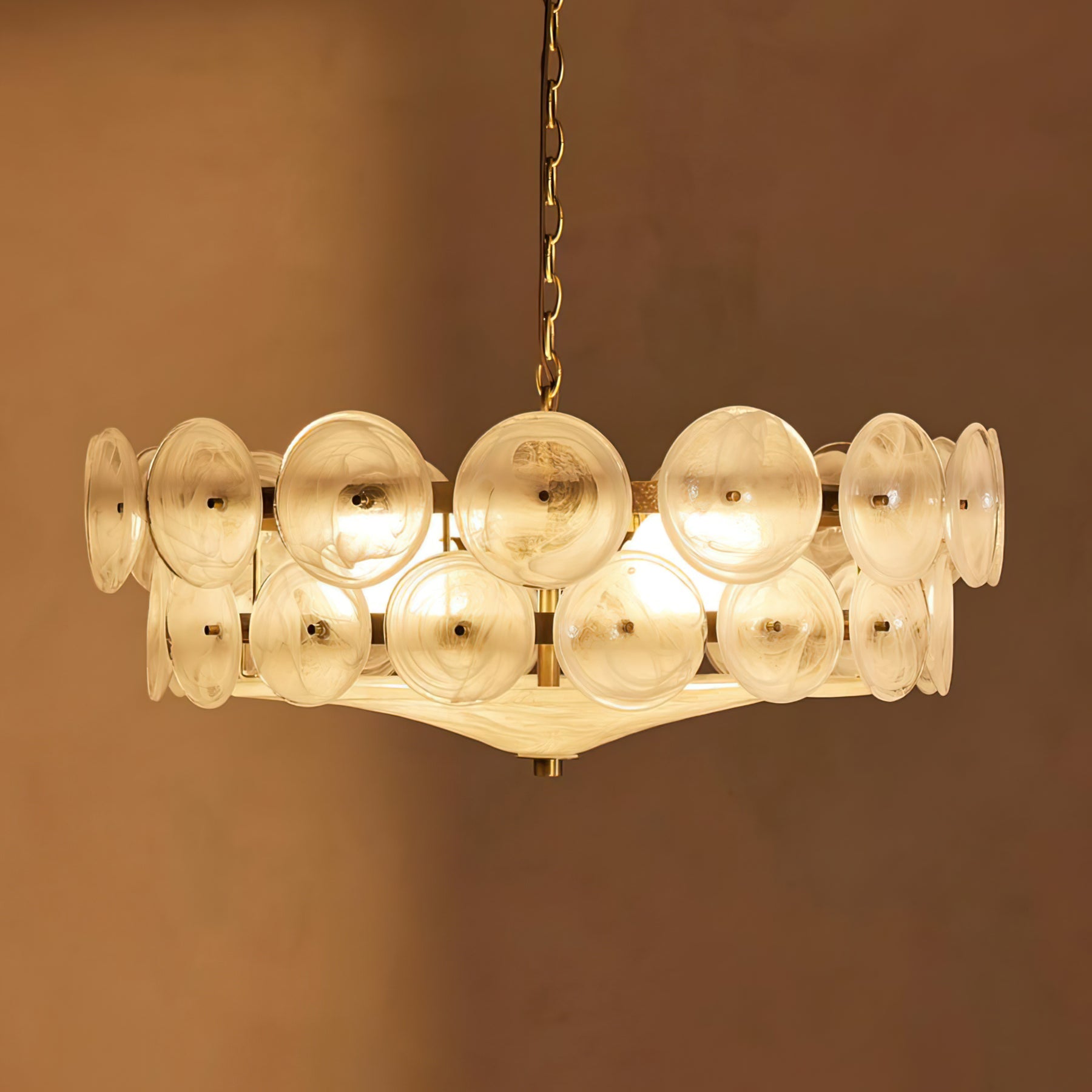 Solaris Disc Murano Chandelier