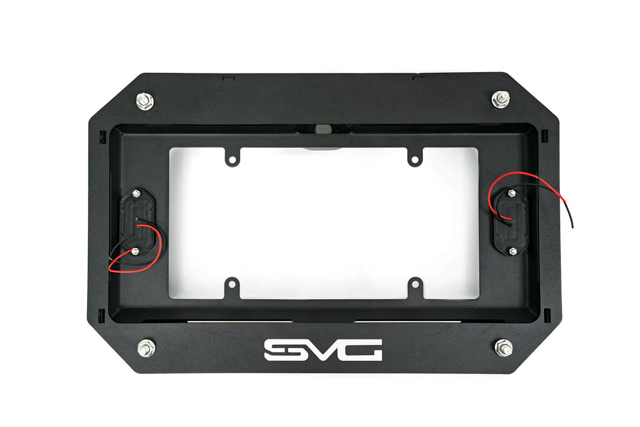 DV8 Offroad 201822 Jeep Wrangler JL Spare Tire Delete With Light Mounts Spare Tire Carrier Delete Plate