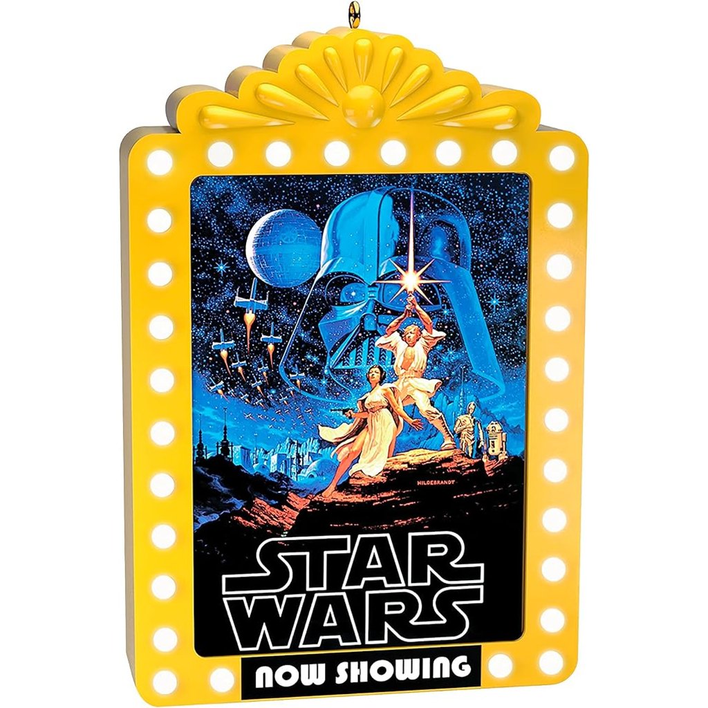 Hallmark  2023 Keepsake Ornament Star Wars A New Hope Now Showing Ornament with Light