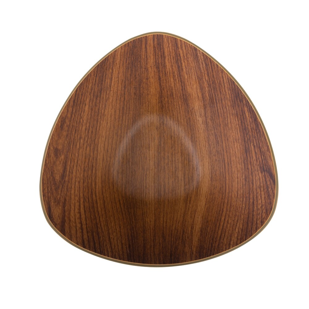 Luxe Party Mahogany Collection Triangle Serving Bowl