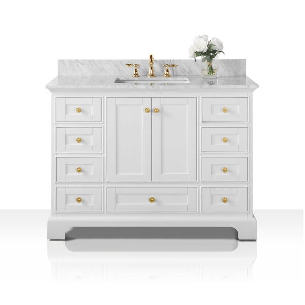 Audrey White 48-Inch Vanity Console