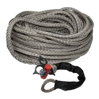 LockJaw 12 in. x 100 ft. Synthetic Winch Line Extension with Integrated Shackle 21-0500100