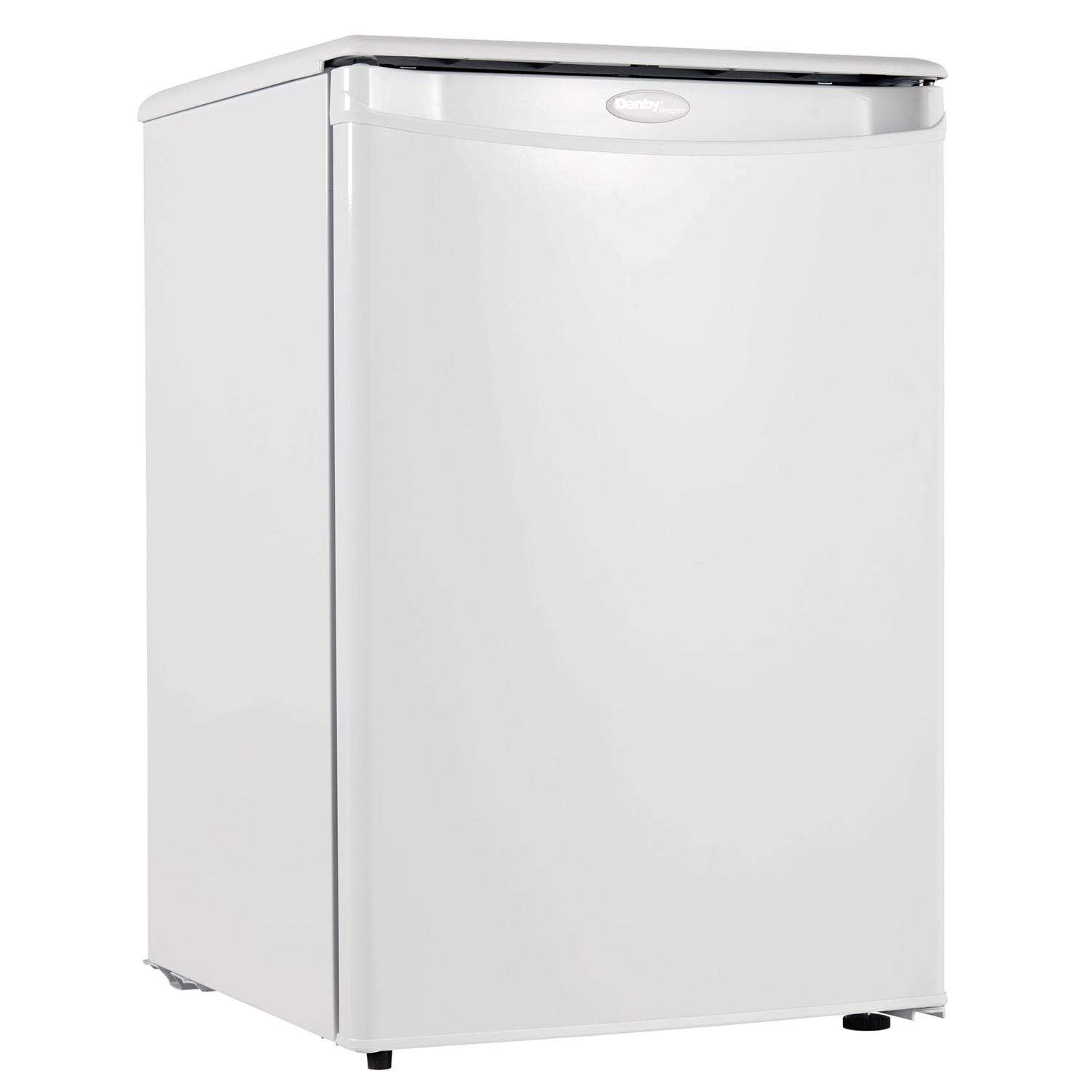 Danby 2.6 ft White Stainless Steel Compact Refrigerator 115 W