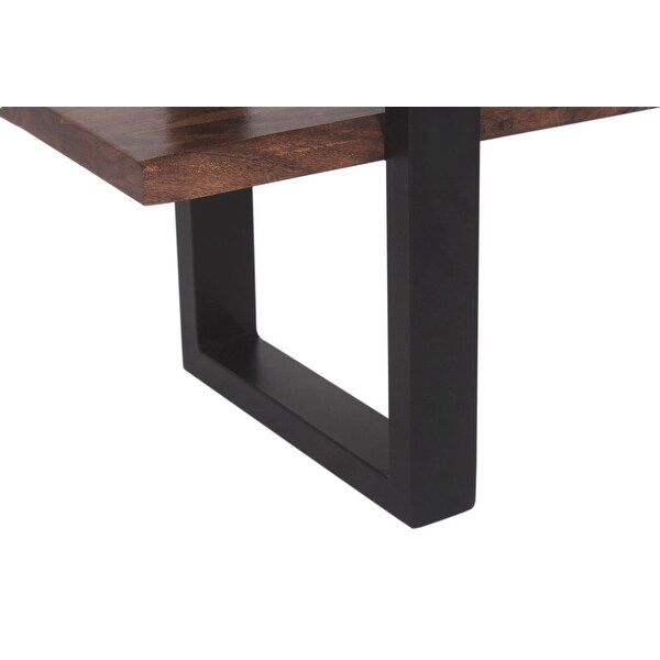 Sofi Acacia Wooden Console With Iron Legs