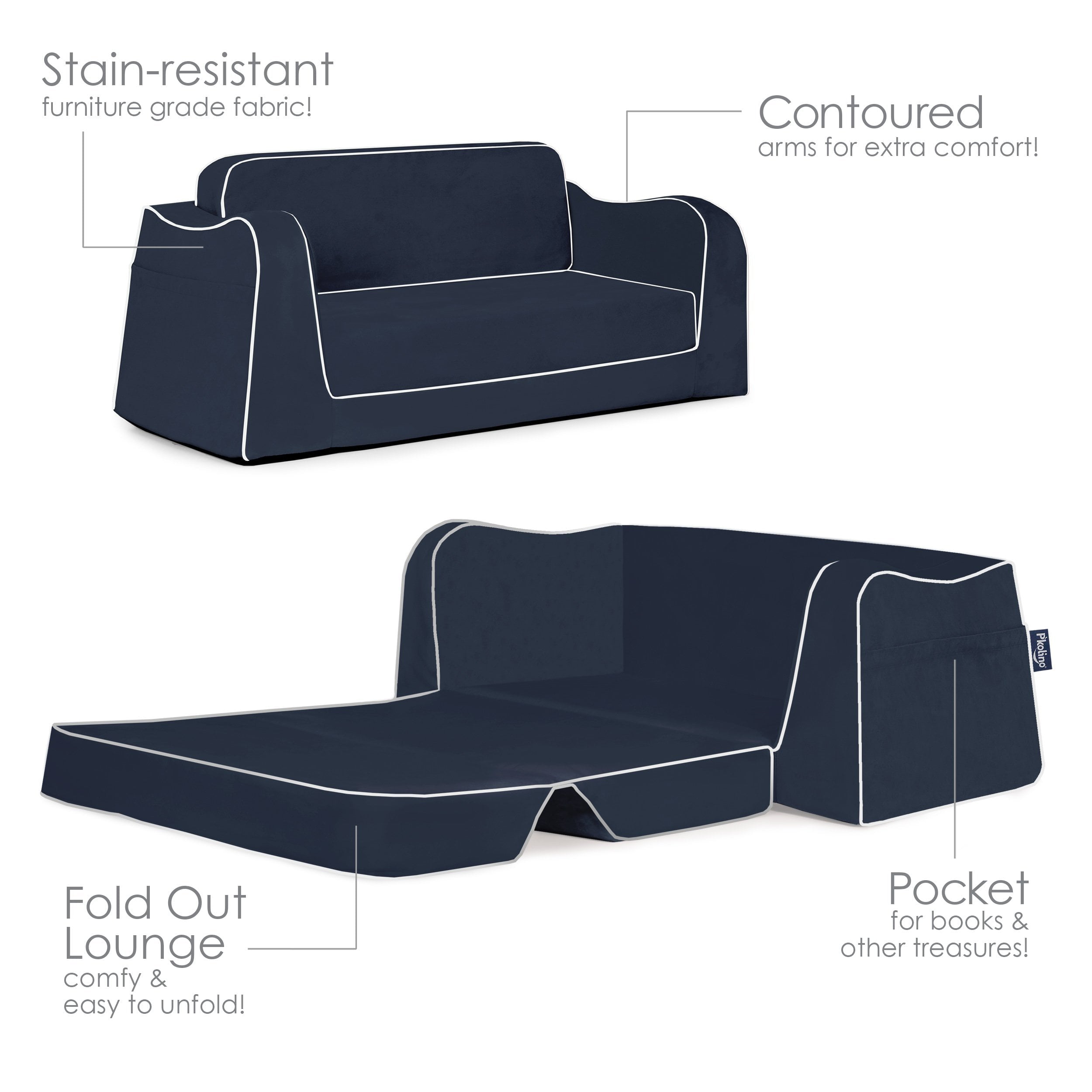 P'kolino Sofa, Navy Fabric