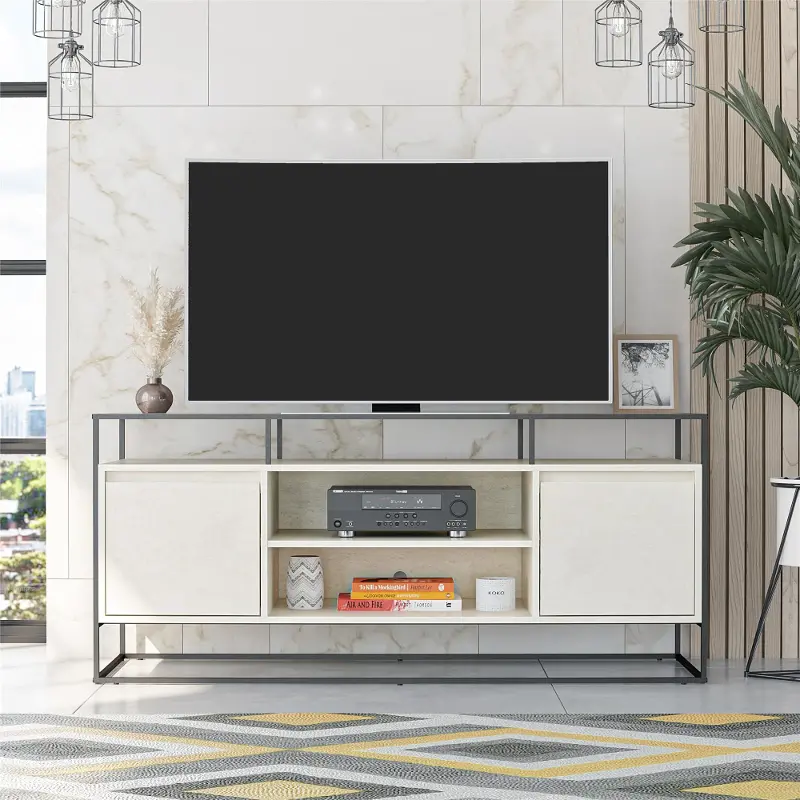 Camley White 54 TV Stand