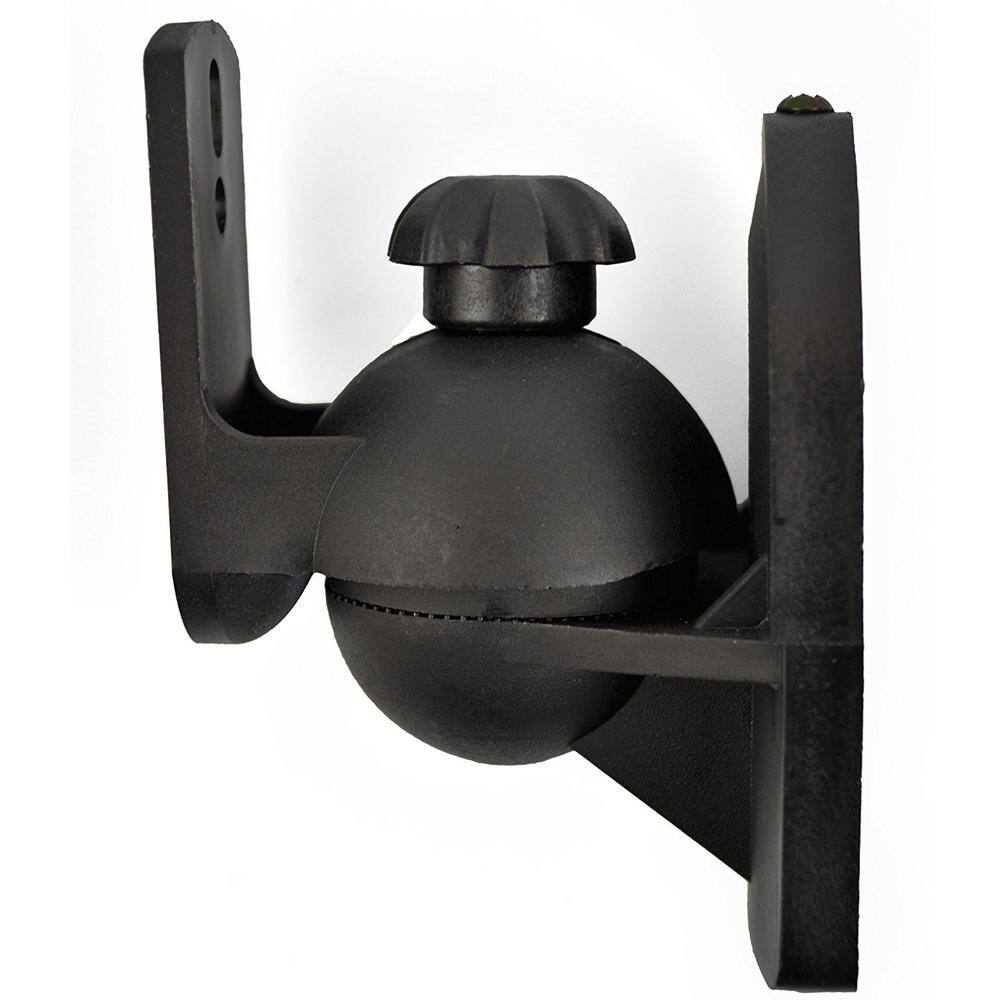 QualGear Universal Speaker Wall Mount for Speakers up to 3.5kg7.7 lbs. Black QG-SB-002-BLK