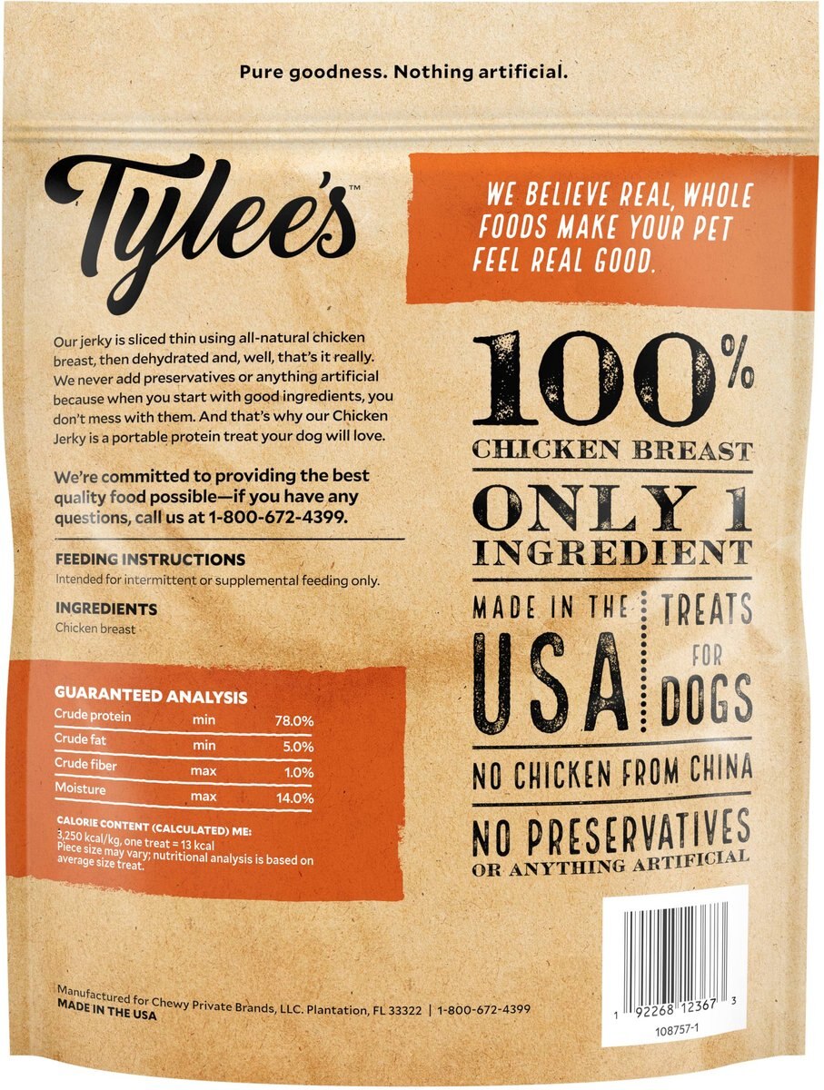 Tylee's Chicken Jerky Dog Treats